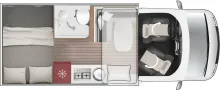 Grundriss Tag Roller Team Kronos Fit 291 TL Winter Navi ACC 200WSolar 2026