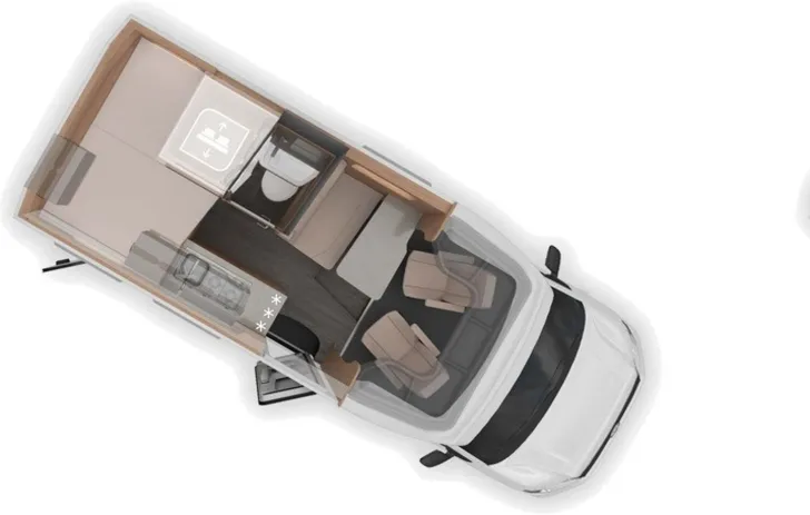 Grundriss Tag Knaus Tourer CUV 500 MQ CUVISION 3500 kg LED Navi