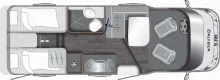 Grundriss Tag LMC Cruiser T 662 G Automatik Safety Markise