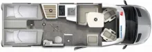Grundriss Tag Eura Mobil Profila T PT 726 EB Verfügbar ab 06/2026/150PS/Autom/Markise/4,5t/Fahrassistenz-Paket/Mondial-Plus-Paket