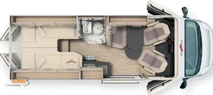 Grundriss Tag Malibu Van compact 600 LE Fiat