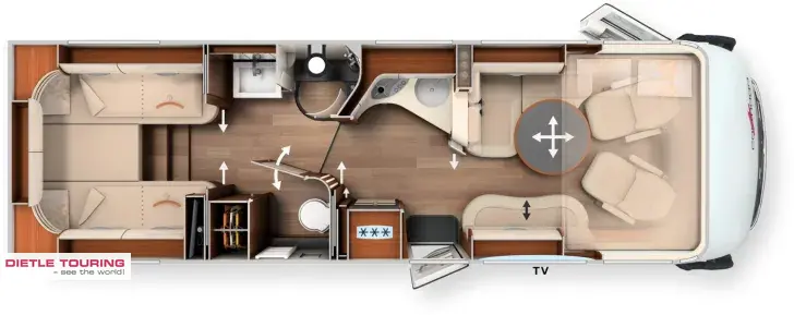 Grundriss Tag Carthago chic e-line I 61 XL LE