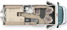 Grundriss Tag Malibu Van diversity 640 LE K Modell2026/180PS/Autom/Fahrassistens-Paket/Chassis-Plus -Paket