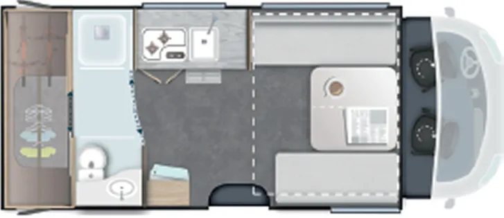 Grundriss Tag Challenger Teilintegriert Graphite Edition 260 Drive Arctic