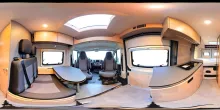360° Innenansicht Dethleffs Globetrail Active 600 DS Fiat Markise
