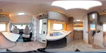 360° Innenansicht Carado pro A 132 Markise, Fahrradträger