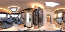 360° Innenansicht Hymer B-Klasse MC I 680 Premium-, Arktispaket, TV
