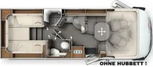 Grundriss Tag Carthago chic c-line I 4.9 LE Mercedes - MODELL 2026 !!!