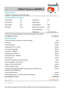 Fahrzeugbild Tabbert Senara 460DMK 2.3 ähnlich Casadora #12