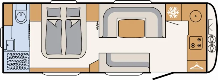 Grundriss Tag Dethleffs Beduin Scandinavia 690 BQT 15.900 Euro Vorteil!