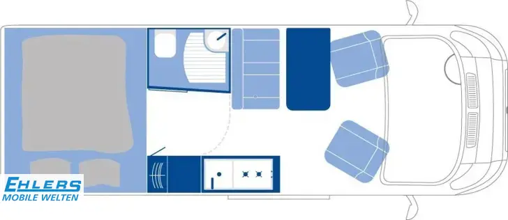 Grundriss Tag La Strada Avanti C Fiat 180 PS 180PS/Autom/Markise/AHK/Solar/Technik-Paket1-4