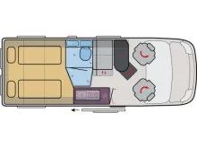Grundriss Tag VanTourer 600 L GO! Sie sparen 2.716,-!