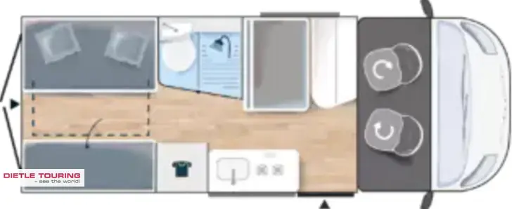 Grundriss Tag Challenger Van Break Edition V114L Arctic, AHK