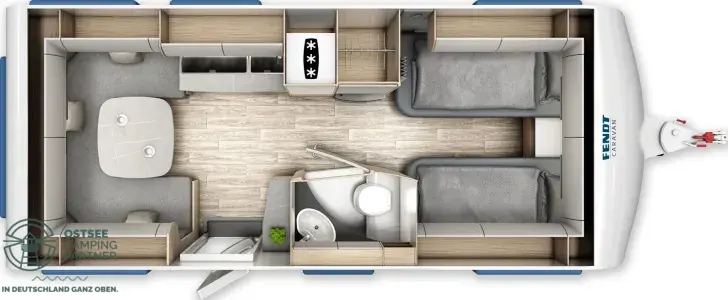 Grundriss Tag Fendt Bianco Selection 515 SG 2026 - ab 1,49% finanzieren