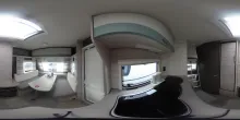 360° Innenansicht Dethleffs c-joy 410 LK Dynamik+Touring-Pkt, 1360Kg Auflast