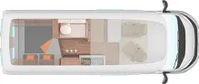 Grundriss Tag Weinsberg CaraBus GREY EDITION FIRE 600 MQH Automatik