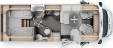 Grundriss Tag Malibu T Edition+ 490 RB LE comfort Mercedes