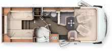 Grundriss Tag Carthago c-tourer I 148 LE Fahrassist., SAT+TV
