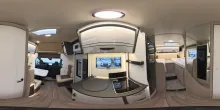 360° Innenansicht Forster Alkoven A 699 EB, MJ26, Klima, Sat, TV, Solar,.