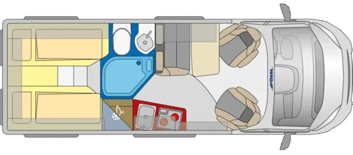 Grundriss Tag Pössl Roadcruiser Citroen 2026