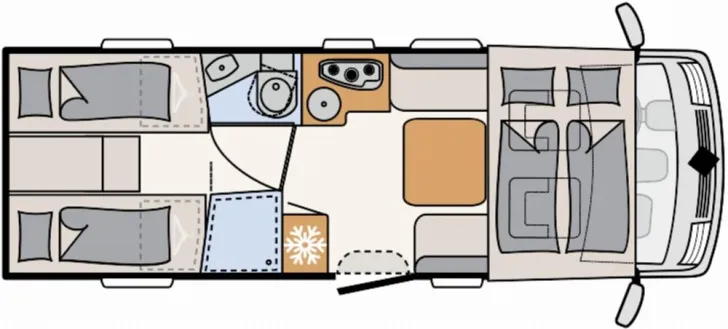 Fahrzeugbild Dethleffs Trend I 7057 EBL #5