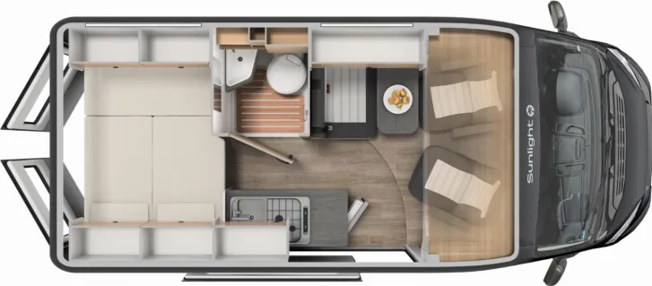 Grundriss Tag Sunlight Adventure Cliff 540 RT !! Sie sparen 5.174,- !!!