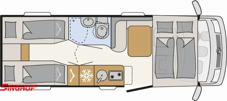 Grundriss Tag Dethleffs Globebus Active I 6