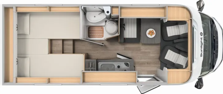 Grundriss Tag Sunlight Adventure V 66 IC - Sondermodell