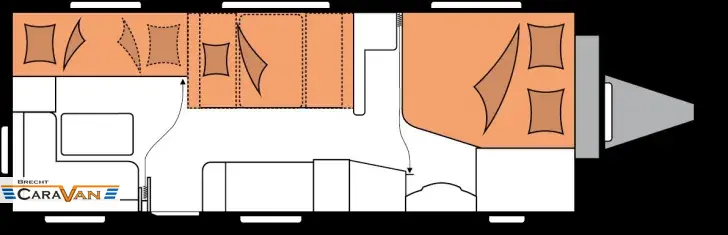 Grundriss Nacht Hobby Excellent Edition 650 KMFe 2200 kg / Connect