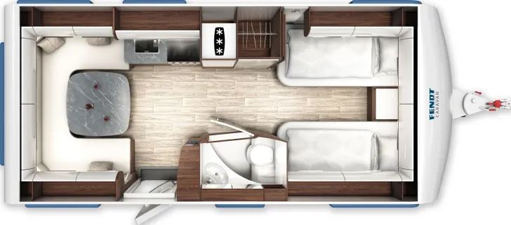 Grundriss Tag Fendt Diamant 560 SG City-Wasseranschluss