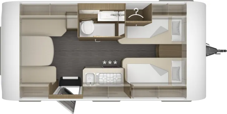 Grundriss Tag Tabbert Cazadora 460 E 2.3 Aktion´s Angebot