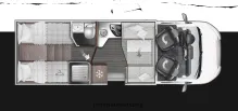 Grundriss Tag Roller Team Kronos 287 TL Automatik Einzelbetten Hubbett