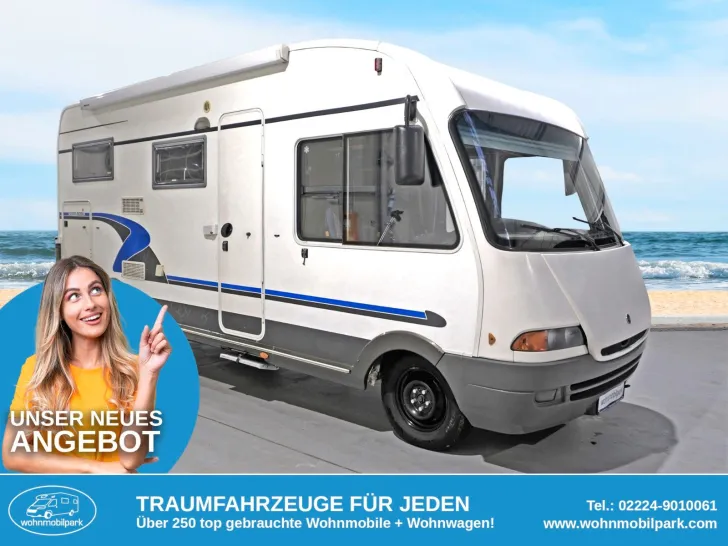 Fahrzeugbild Eura Mobil I 660 HB/Festbett+Hubbett/Garage/Klima/Solar #1
