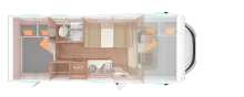 Grundriss Tag Weinsberg CaraHome 650 DG *bis 5 Tage*Probewohnen*