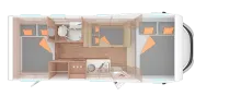 Grundriss Nacht Weinsberg CaraHome 650 DG *bis 5 Tage*Probewohnen*