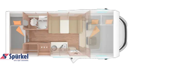 Grundriss Tag Weinsberg CaraHome 600 DKG *bis 5 Tage*Probewohnen*