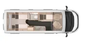 Grundriss Nacht Knaus BoxLife Pro 630 FREEWAY 60 Years Care-Drive-Co-Driv. | 4.000 KG