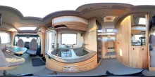360° Innenansicht Hymer ML-T 580 TV, Sat, Fahrradträger, div. Pakete
