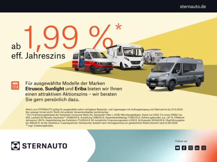 Fahrzeugbild Etrusco CV 640 SB Fiat / AHK / Markise / Navi #13