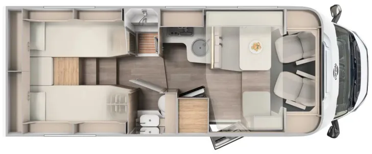 Fahrzeugbild Carado T447 pro+ *LED*Hubbett*180PS* #3