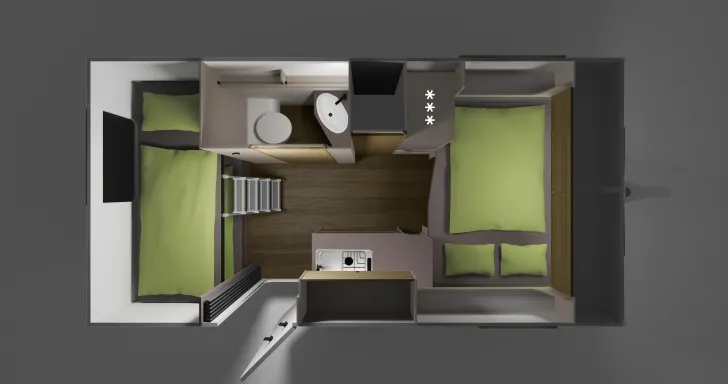Grundriss Nacht NEXT 381 Pakete NXtec 1.3 + NXcom