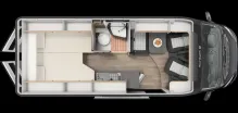 Grundriss Tag Sunlight Camper Van CLIFF 640 X Automatik ACC Sofort verfügbar