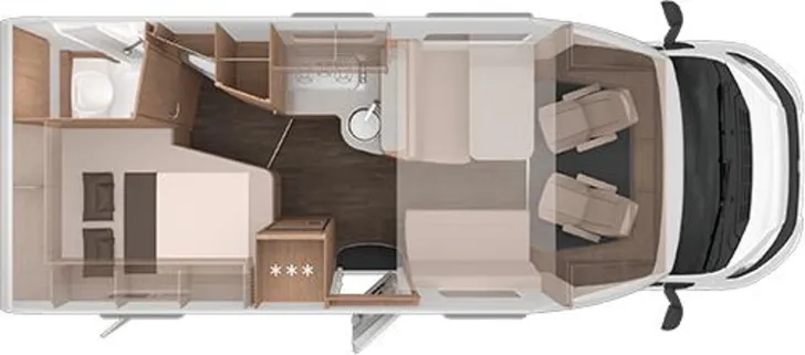 Grundriss Tag Knaus L!VE WAVE PLATINUM SELECTION 650 MF Modell 2026
