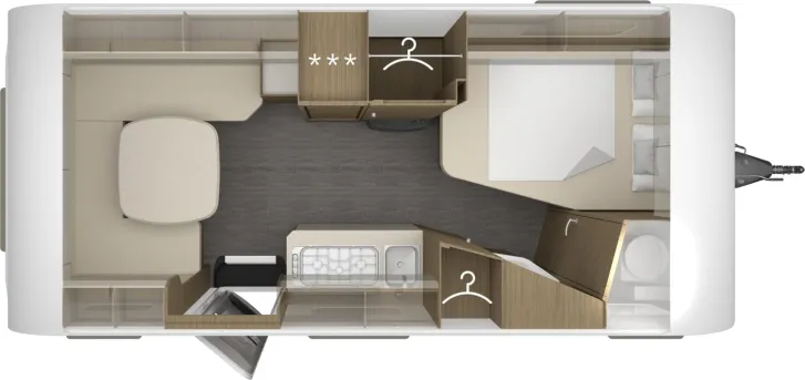 Grundriss Tag Tabbert Cazadora 490 TD 2.3