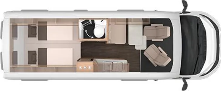 Grundriss Tag Knaus BoxLife PLATINUM SELECTION 630 ME