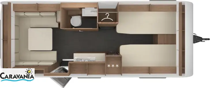 Grundriss Tag Tabbert Senara 550E 2.3 ähnlich Casadora