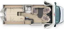 Grundriss Tag Malibu Van compact 600 LE Fiat