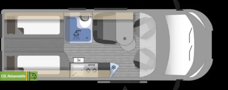 Fahrzeugbild Clever Spirit 600 - Längsbetten - Modelljahr 2026 #2