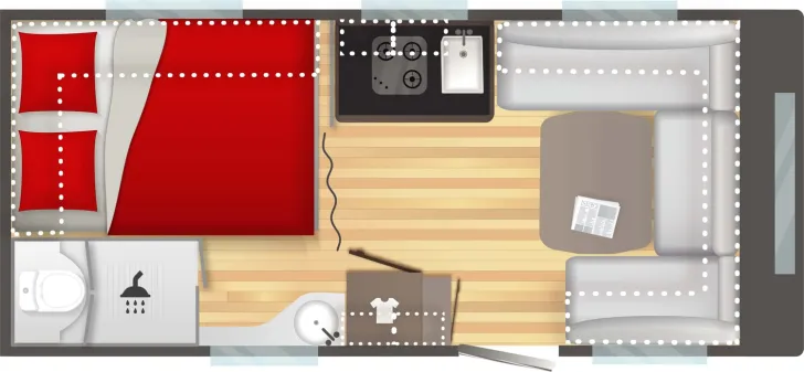Grundriss Tag Sterckeman Open Edition 475CP Klimaanlage
