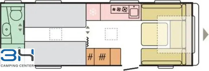 Grundriss Tag Adria Adora 663 UT